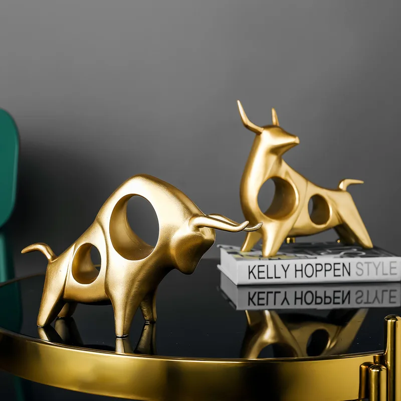 Creative Golden/White/Black/Green Resin Bull Figurins Hallway TV Stand Bookrack Decoration Ornament Home Decor Miniature Craft 
Creative Golden/White/Black/Green Resin Bull Figurins Hallway TV Stand Bookrack Decoration Ornament Home Decor Miniature Craft