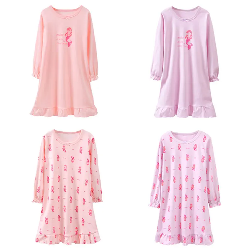 2022 Spring Autumn Girls Pajamas Nightdress Teens Nightgown Children Home Dress Cartoon Mermaid Sleepwear Cotton Kids Pyjamas
2022 Spring Autumn Girls Pajamas Nightdress Teens Nightgown Children Home Dress Cartoon Mermaid Sleepwear Cotton Kids Pyjamas