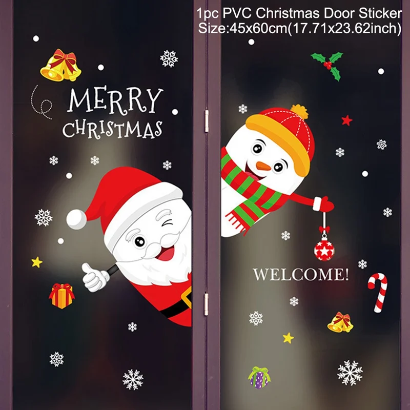 Snowflake Christmas Window Stickers Santa Claus Stickers Night Before Christmas Decorations For Home Wall Decals Navidad Noel
Snowflake Christmas Window Stickers Santa Claus Stickers Night Before Christmas Decorations For Home Wall Decals Navidad Noel