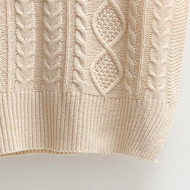 Vest Women Solid Short Loose Trendy Korean Style Sleeveless Knitted V-Neck All-match Female Coats Simple Leisure Outwear Chic
Vest Women Solid Short Loose Trendy Korean Style Sleeveless Knitted V-Neck All-match Female Coats Simple Leisure Outwear Chic