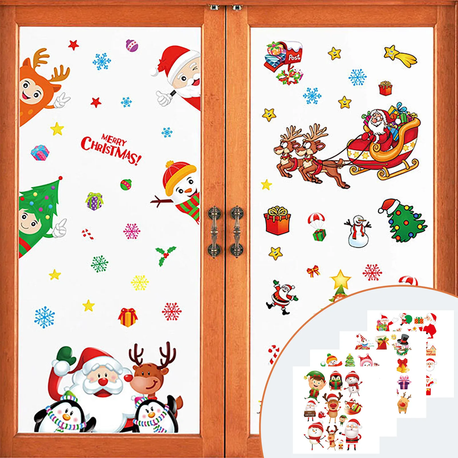 Christmas Decorations Snowflake Paste Window Glass Paste Christmas Stickers 4pcs Home Navidad 2022 kerst decoratie New year Gift
Christmas Decorations Snowflake Paste Window Glass Paste Christmas Stickers 4pcs Home Navidad 2022 kerst decoratie New year Gift