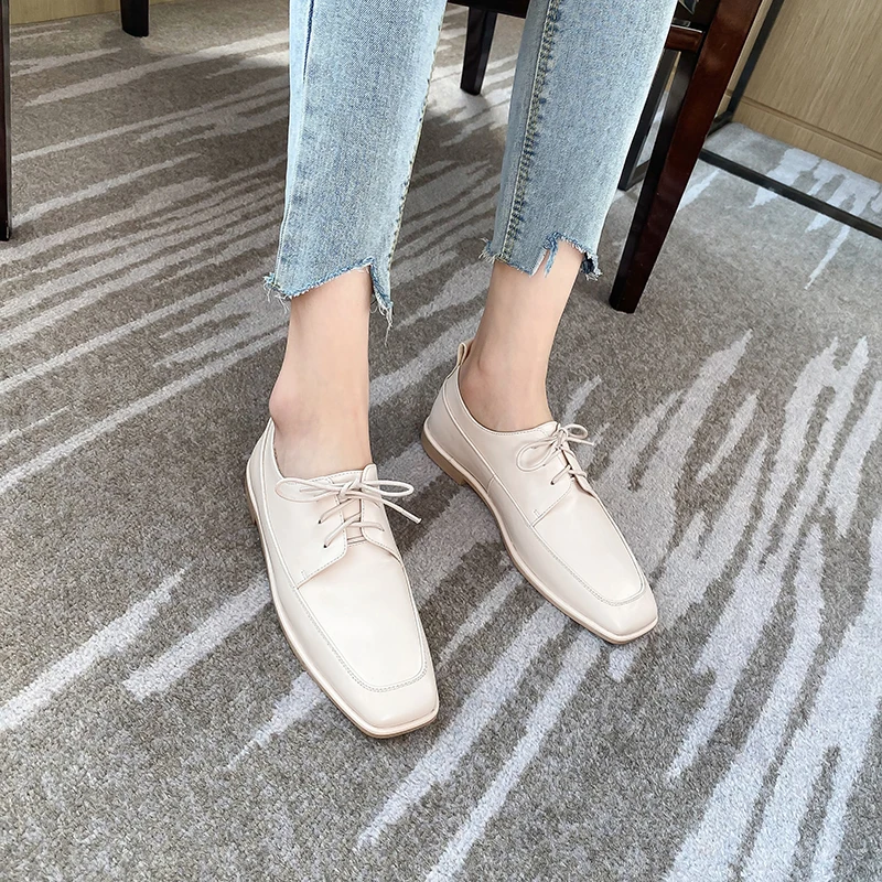 FEDONAS Shallow Genuine Leather Women's Flats Cross Tied Elegant Low Heels Shoes For Women Autumn Wedding Basic Shoes Woman
FEDONAS Shallow Genuine Leather Women's Flats Cross Tied Elegant Low Heels Shoes For Women Autumn Wedding Basic Shoes Woman