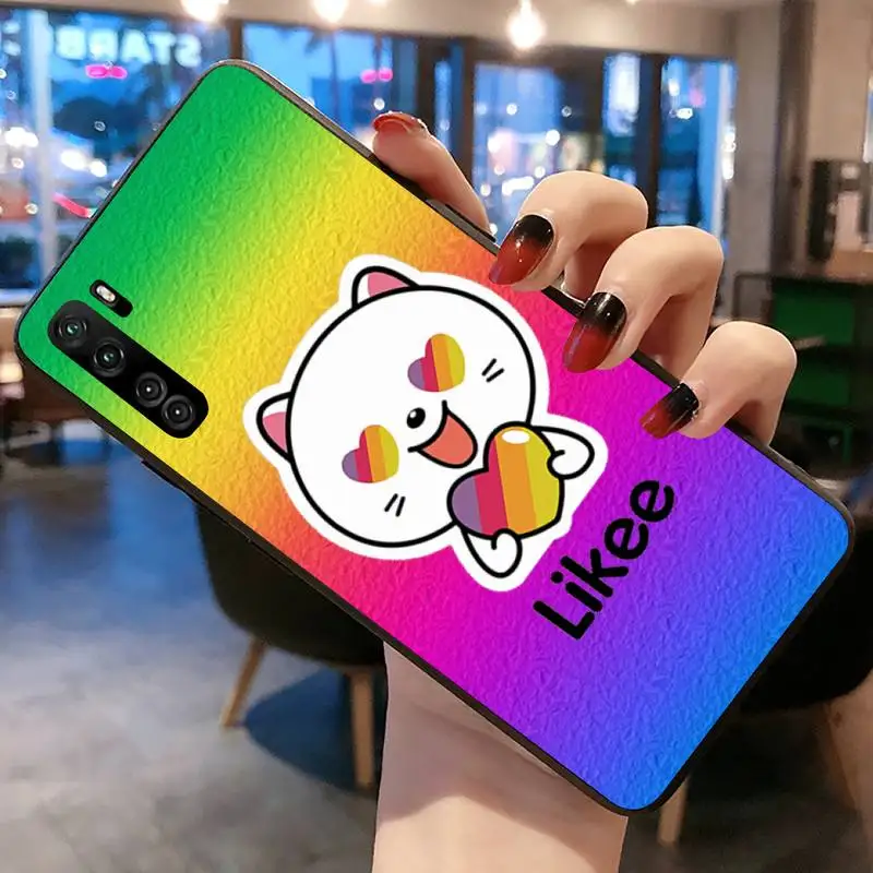 Dabieshu Likee Cute cartoon cat love heart Soft Phone Cover for Huawei P40 P30 P20 lite Pro Mate 20 30 Pro P Smart 2020 prime