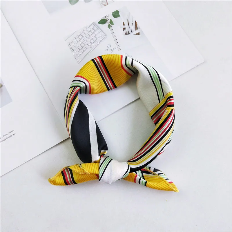 Square Silk Scarf 2021 Fashion Silk Satin Print Small Head Neck scarf Women Headscarf Kerchief Female Bandana Shawl Accessories
Square Silk Scarf 2021 Fashion Silk Satin Print Small Head Neck scarf Women Headscarf Kerchief Female Bandana Shawl Accessories