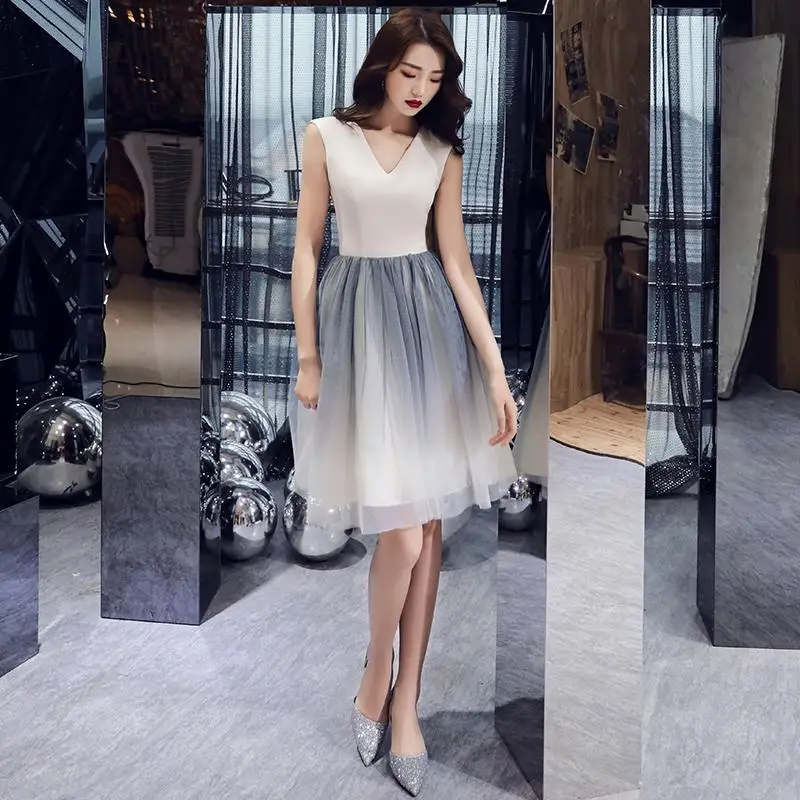 Gradient Evening Dresses Elegant Sheer Sleeveless Bodice Lace-Up Prom Dress Amazing Fluffy Tulle vestido de noiva
Gradient Evening Dresses Elegant Sheer Sleeveless Bodice Lace-Up Prom Dress Amazing Fluffy Tulle vestido de noiva