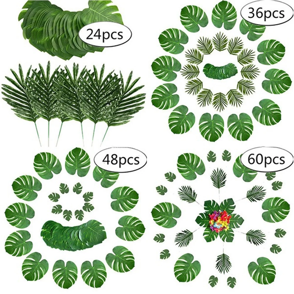 Cloth Artifical Leaves Aloha Luau Environmental Beach Party Supplies Set 24/36/48/60pcs Beautiful Artificial Palm Leaves
Cloth Artifical Leaves Aloha Luau Environmental Beach Party Supplies Set 24/36/48/60pcs Beautiful Artificial Palm Leaves