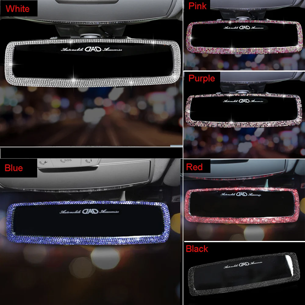 Rhinestone Car Interior Rearview Mirror Decor Charm Crystal Bling Diamond Ornament Rear View Mirror Cover Women Auto Accessories
Rhinestone Car Interior Rearview Mirror Decor Charm Crystal Bling Diamond Ornament Rear View Mirror Cover Women Auto Accessories