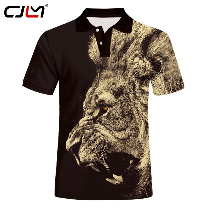 Летняя рубашка-поло CJLM американского размера, футболка с 3d принтом льва, Модная Золотая рубашка-поло в стиле хип-хоп с коротким рукавом, крут...
Летняя рубашка-поло CJLM американского размера, футболка с 3d принтом льва, Модная Золотая рубашка-поло в стиле хип-хоп с коротким рукавом, крут...