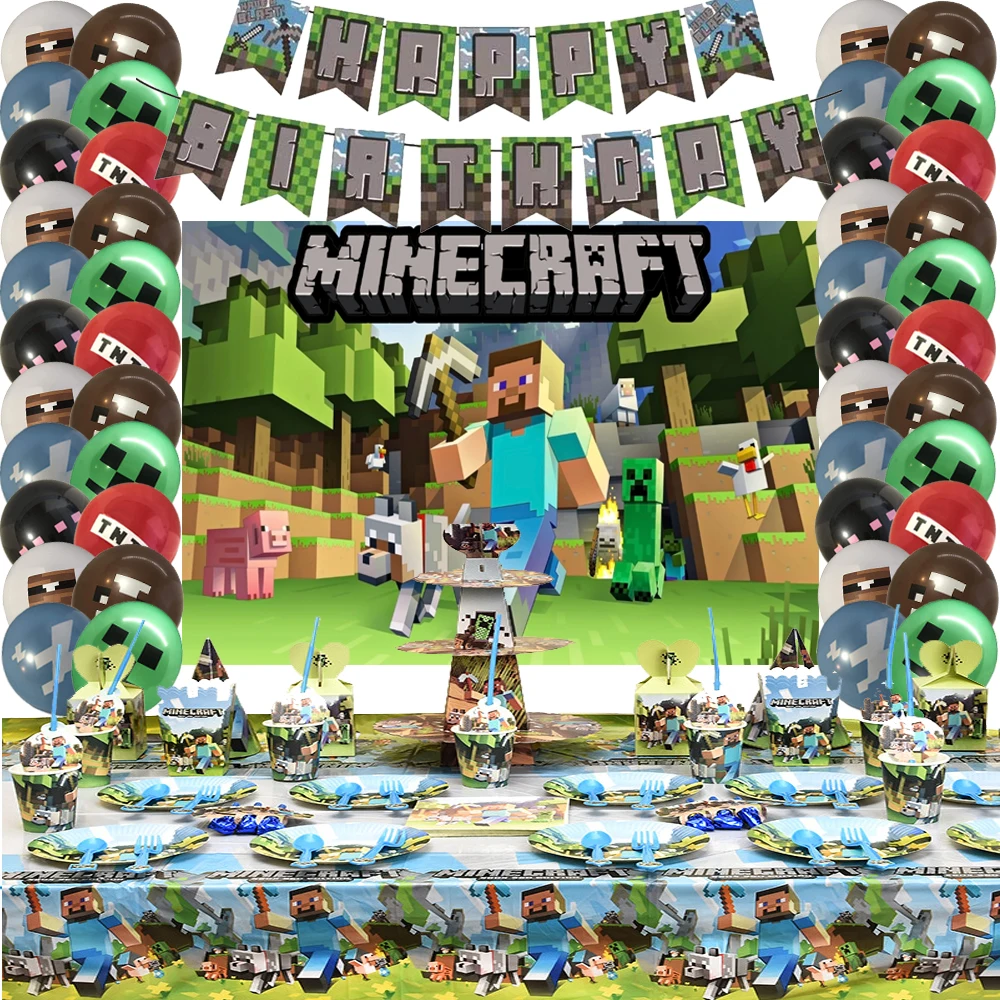 Пиксельная игра для майнинга, украшение на день рождения, набор посуды, бумажная тарелка, чашка, соломенные вечерние, латексный шар, украшен...
Пиксельная игра для майнинга, украшение на день рождения, набор посуды, бумажная тарелка, чашка, соломенные вечерние, латексный шар, украшен...