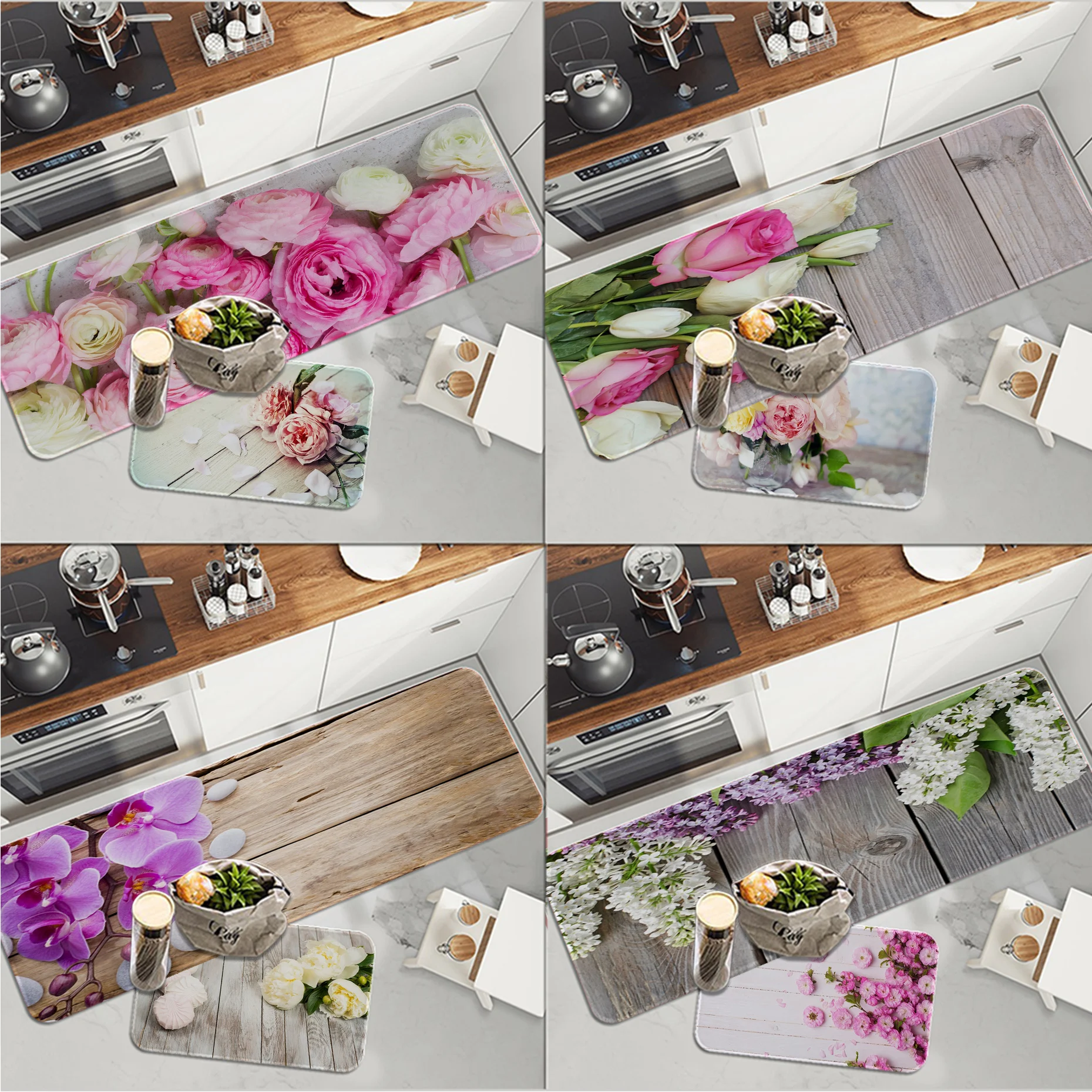 Purple pink White Flower Wood Flannel Floor Mat Bathroom Decor Carpet Non-Slip For Living Room Kitchen welcome Doormat carpet
Purple pink White Flower Wood Flannel Floor Mat Bathroom Decor Carpet Non-Slip For Living Room Kitchen welcome Doormat carpet