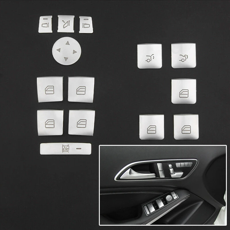 Door Button Switch Trim Professional Set Decal Decorative For Mercedes-Benz A/B/C W204/EW212 14pcs Accessories Car
Door Button Switch Trim Professional Set Decal Decorative For Mercedes-Benz A/B/C W204/EW212 14pcs Accessories Car