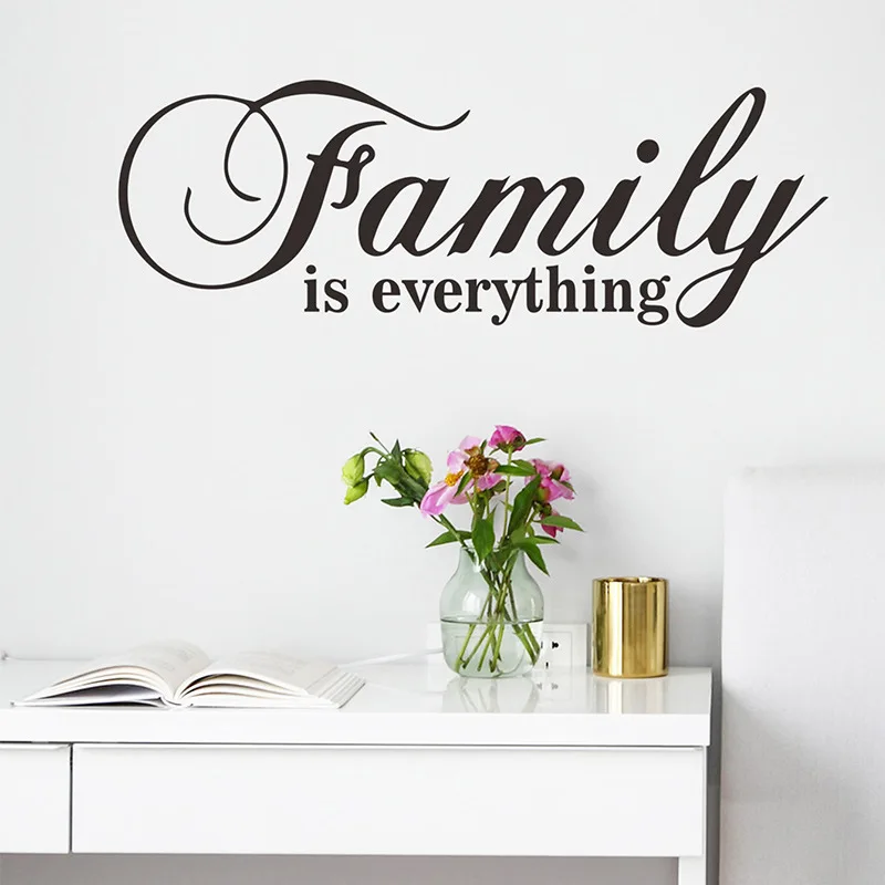 

Вдохновляющие цитаты, настенные стикеры «Семья это все», современный стиль, гостиная, спальня, домашний декор, наклейки, обои, дверные Стике...