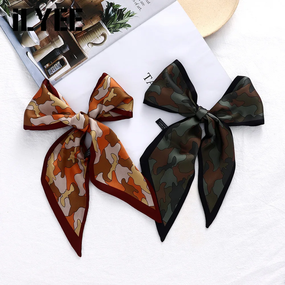 ILYEE 2021 New Camouflage Print Silk Satin Head Bandana Scarf Headscarf Echarpe Femme Hair Band Scarves for Ladies Headwraps
ILYEE 2021 New Camouflage Print Silk Satin Head Bandana Scarf Headscarf Echarpe Femme Hair Band Scarves for Ladies Headwraps