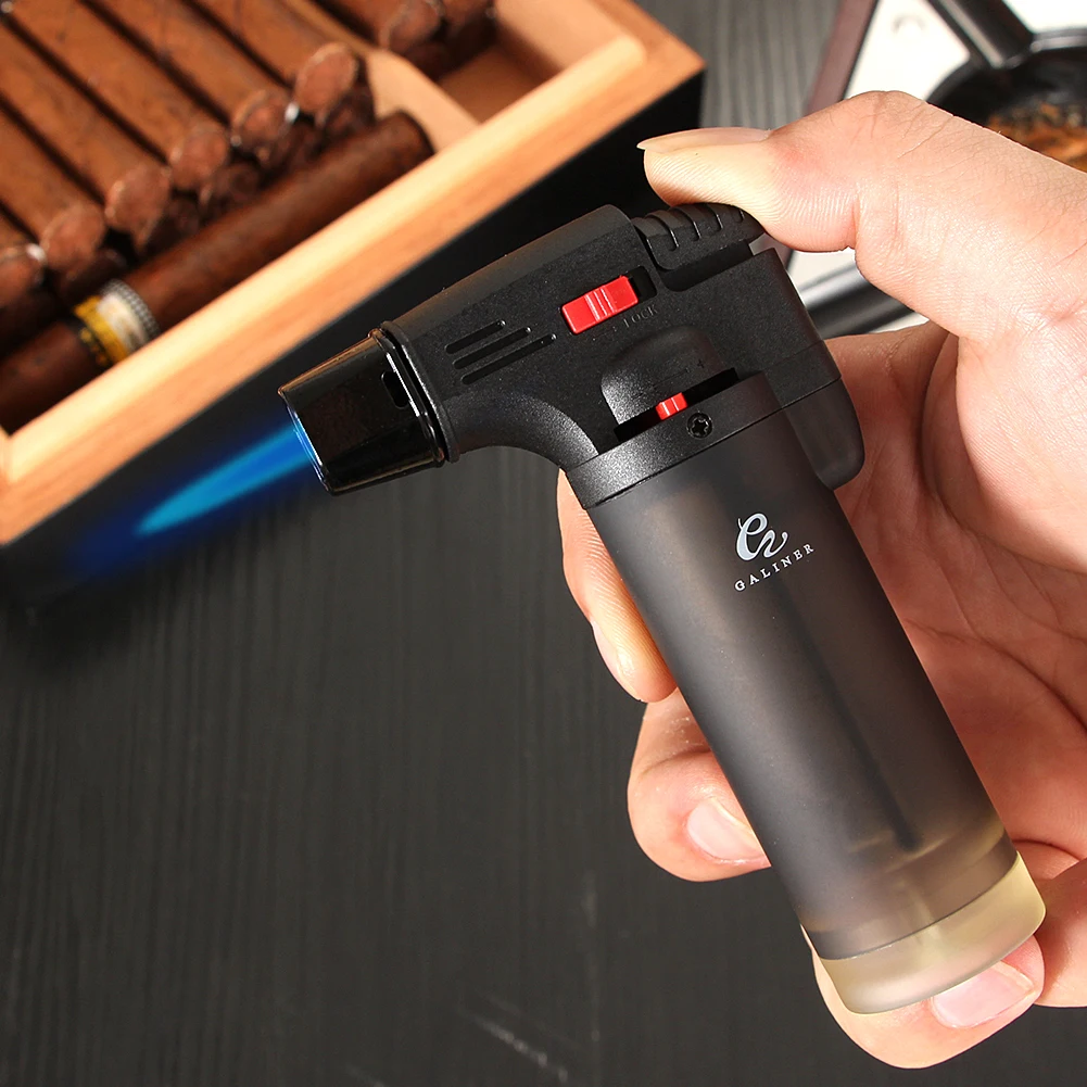 GALINER Butane Torch Lighter Gasoline 1 Flame Jet Turbo Cigarette Lighters Windproof Portable Cigar Cakmad Fire Starter
GALINER Butane Torch Lighter Gasoline 1 Flame Jet Turbo Cigarette Lighters Windproof Portable Cigar Cakmad Fire Starter
