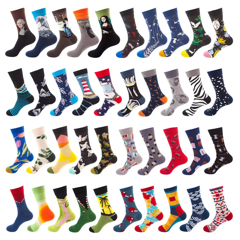 1pair Combed Cotton Fashion Hip Hop Man woman Socks Harajuku fruit Skateboard oil painting animal Happy Socks Funny Sokken
1pair Combed Cotton Fashion Hip Hop Man woman Socks Harajuku fruit Skateboard oil painting animal Happy Socks Funny Sokken
