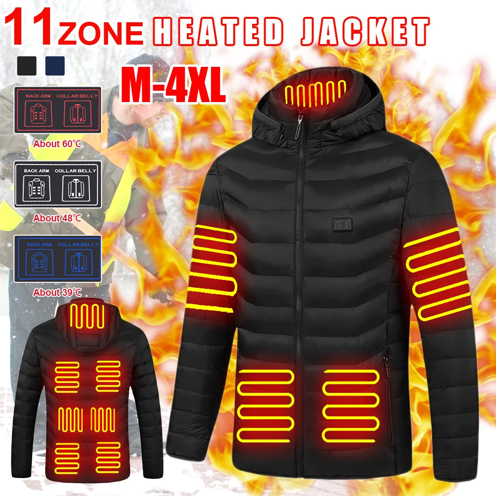 USB Heating Jackete 11 Heating Areas Heated Jacket Men Women's Winter Outdoor Camping Sportswear Heated Coat Graphene Heat Coat
USB Heating Jackete 11 Heating Areas Heated Jacket Men Women's Winter Outdoor Camping Sportswear Heated Coat Graphene Heat Coat