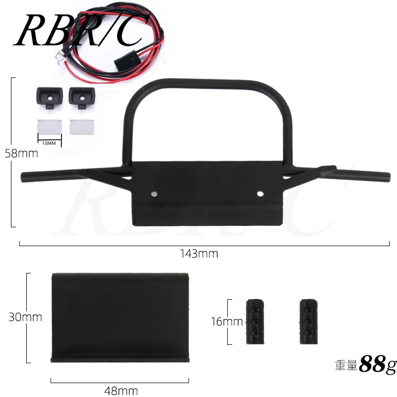 RBR/C MN86 RC Remote Control Car DIY Upgrade Modified Model Toy Accessories With Lighted Simulation Metal Front Bumper R787
RBR/C MN86 RC Remote Control Car DIY Upgrade Modified Model Toy Accessories With Lighted Simulation Metal Front Bumper R787