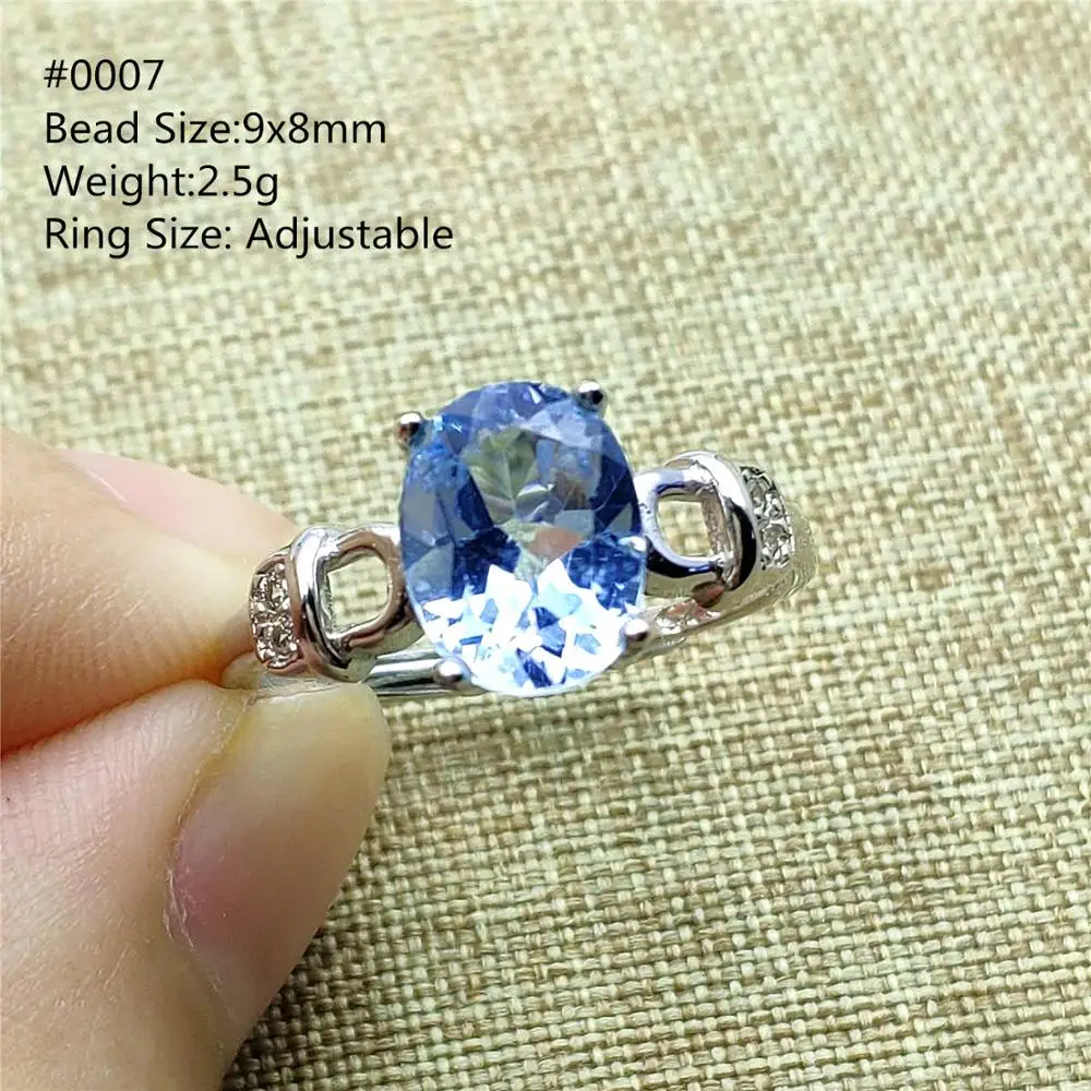 Genuine Natural Blue Topaz Crystal Women Men Faceted Adjustable Ring Oval Clear Bead 9x8mm Birthyday Gift Healing Stone AAAAAA
Genuine Natural Blue Topaz Crystal Women Men Faceted Adjustable Ring Oval Clear Bead 9x8mm Birthyday Gift Healing Stone AAAAAA