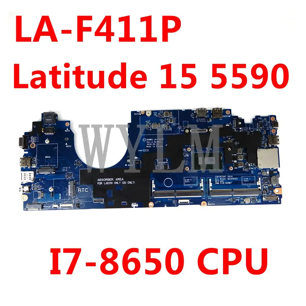 CN 0630XH 0GKGF4 0T3DH8 I7-8650 материнская плата с процессором для ноутбука для Dell Latitude 15-5590 DDM80 LA-F411P материнская плата 100% протестирована
CN 0630XH 0GKGF4 0T3DH8 I7-8650 материнская плата с процессором для ноутбука для Dell Latitude 15-5590 DDM80 LA-F411P материнская плата 100% протестирована