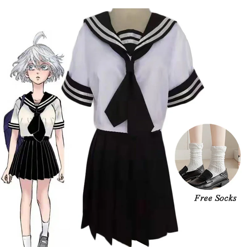 Anime Tokyo Revengers Kawaragi Senju Shiba Yuzuha Cosplay Costume Dress Senju Kawaragi Sailor School JK Uniform Girl Skirt Suit
Anime Tokyo Revengers Kawaragi Senju Shiba Yuzuha Cosplay Costume Dress Senju Kawaragi Sailor School JK Uniform Girl Skirt Suit