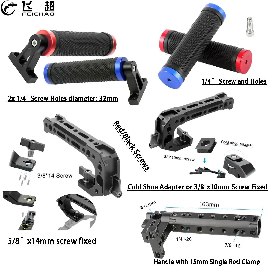 Top Handle Grip 1/4 3/8 Screw Lifting Bracket Holder Mount Aluminum Alloy for Camera Cage DSLR 5D2 GH4 Video Stabilizer Rig Kit
Top Handle Grip 1/4 3/8 Screw Lifting Bracket Holder Mount Aluminum Alloy for Camera Cage DSLR 5D2 GH4 Video Stabilizer Rig Kit