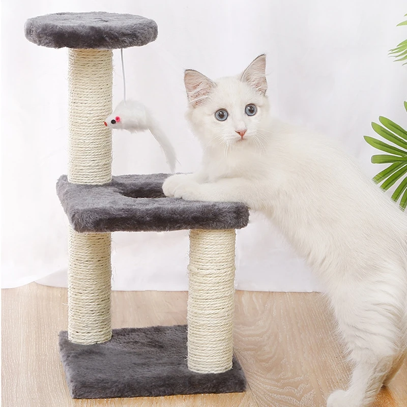 Sisal cat climbing frame three-post three-layer square plate medium-sized cat jumping platform cat toy cat supplies
Sisal cat climbing frame three-post three-layer square plate medium-sized cat jumping platform cat toy cat supplies