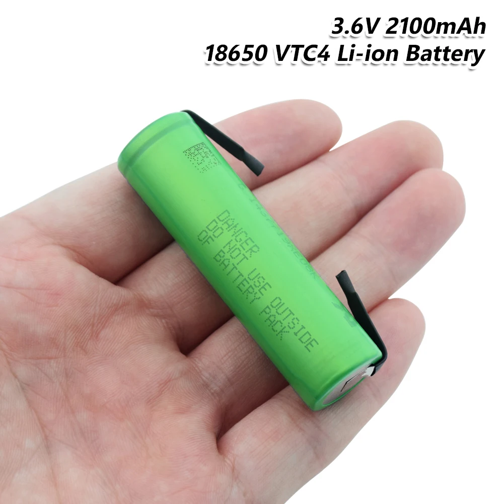 18650 Battery 3.6V Green 18650 Lithium Batteries Rechargeable 2100mAh VTC4 For Headlamp Torch Flashlight Power Bank
18650 Battery 3.6V Green 18650 Lithium Batteries Rechargeable 2100mAh VTC4 For Headlamp Torch Flashlight Power Bank