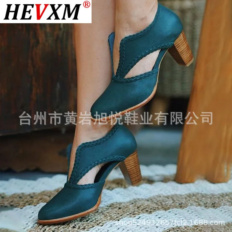 Retro Women Leather Shoes 2021 Summer Autumn Rome Mid Heel Slip on Ladies Sandals Pointed Party Wedding Female Pumps
Retro Women Leather Shoes 2021 Summer Autumn Rome Mid Heel Slip on Ladies Sandals Pointed Party Wedding Female Pumps