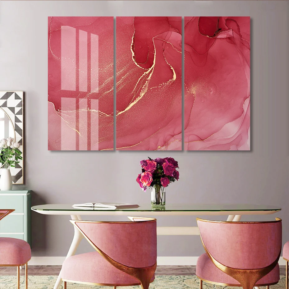 3 Panels Abstract Dark Pink Marble Artwork Canvas Paintings Stretched Posters Prints Wall Art Pictures Living Room Home Decor
3 Panels Abstract Dark Pink Marble Artwork Canvas Paintings Stretched Posters Prints Wall Art Pictures Living Room Home Decor