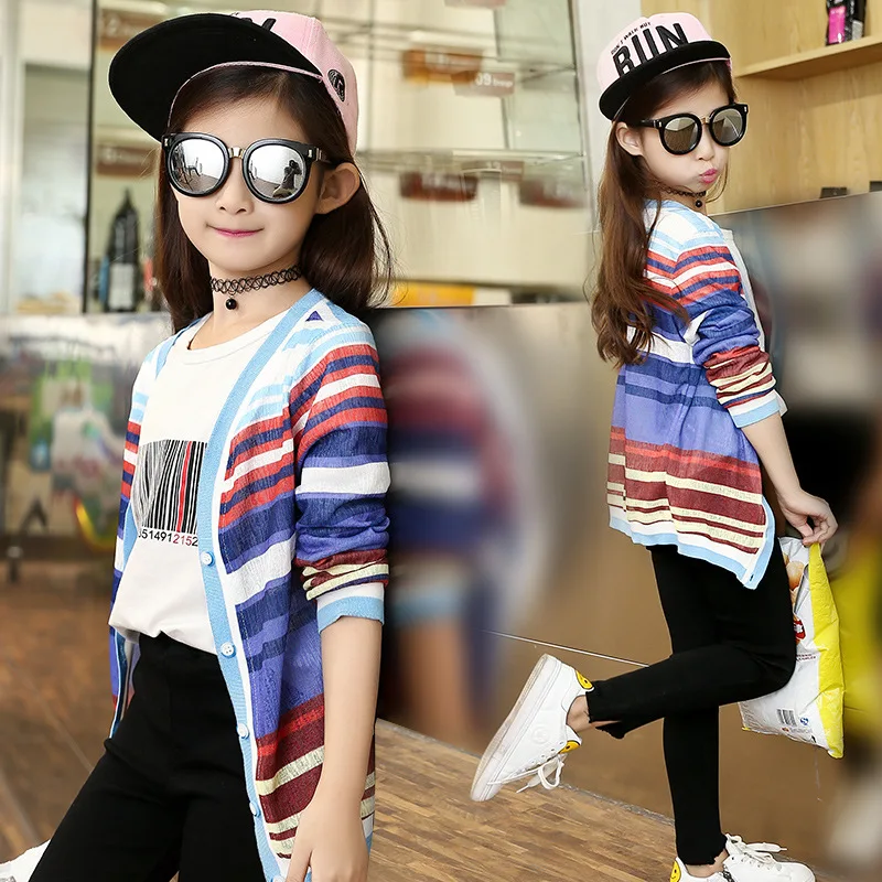 Children's Jackets for Girls Fashion Full Sleeve Kids Rainbow Knitted Cardigan Thin Coats Toddler Spring Autumn Outwear Clothes
Children's Jackets for Girls Fashion Full Sleeve Kids Rainbow Knitted Cardigan Thin Coats Toddler Spring Autumn Outwear Clothes