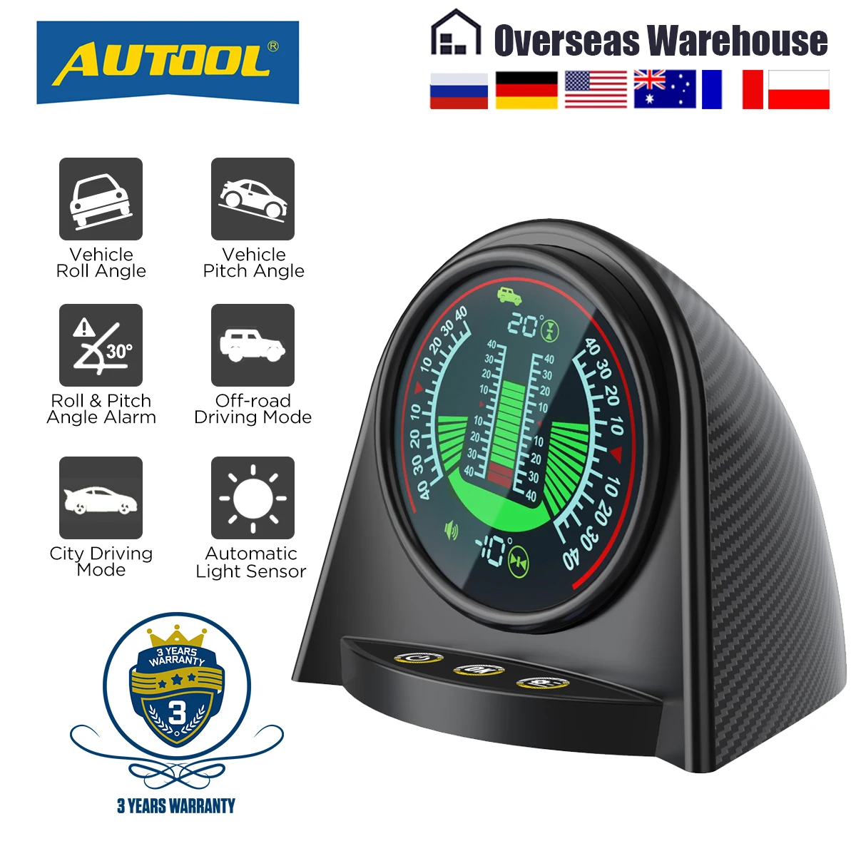 Автомобильный Цифровой Инклинометр AUTOOL X94, наклонный измеритель наклона, для внедорожников
Автомобильный Цифровой Инклинометр AUTOOL X94, наклонный измеритель наклона, для внедорожников