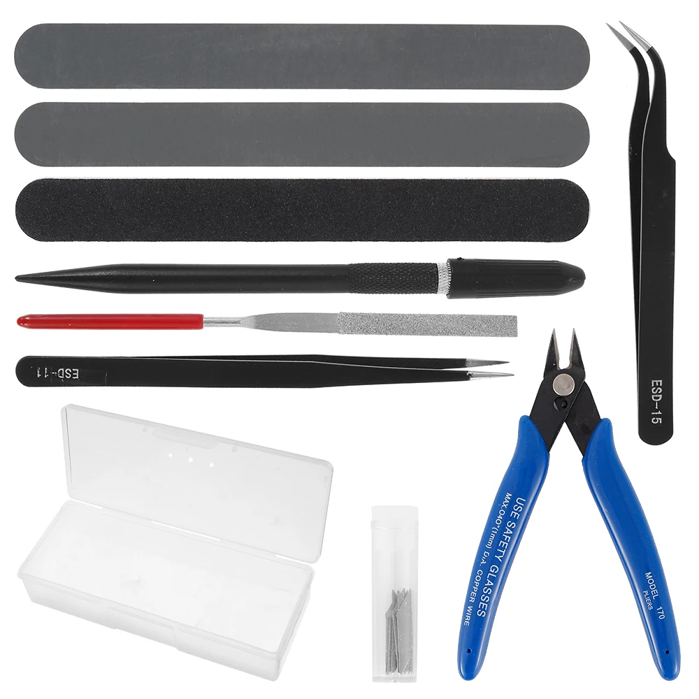 9pcs Model Building Tools Set Modeler Basic Tools Model Hobby DIY Accessories Model Assemble Building Repairing and Fixing Kit
9pcs Model Building Tools Set Modeler Basic Tools Model Hobby DIY Accessories Model Assemble Building Repairing and Fixing Kit