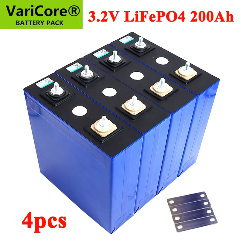4pcs 3.2V 200Ah LiFePO4 Battery 3.2v Lithium iron phosphate batteries For 12V RV Campers Golf Cart Off-Road Solar Wind TAX FREE
4pcs 3.2V 200Ah LiFePO4 Battery 3.2v Lithium iron phosphate batteries For 12V RV Campers Golf Cart Off-Road Solar Wind TAX FREE