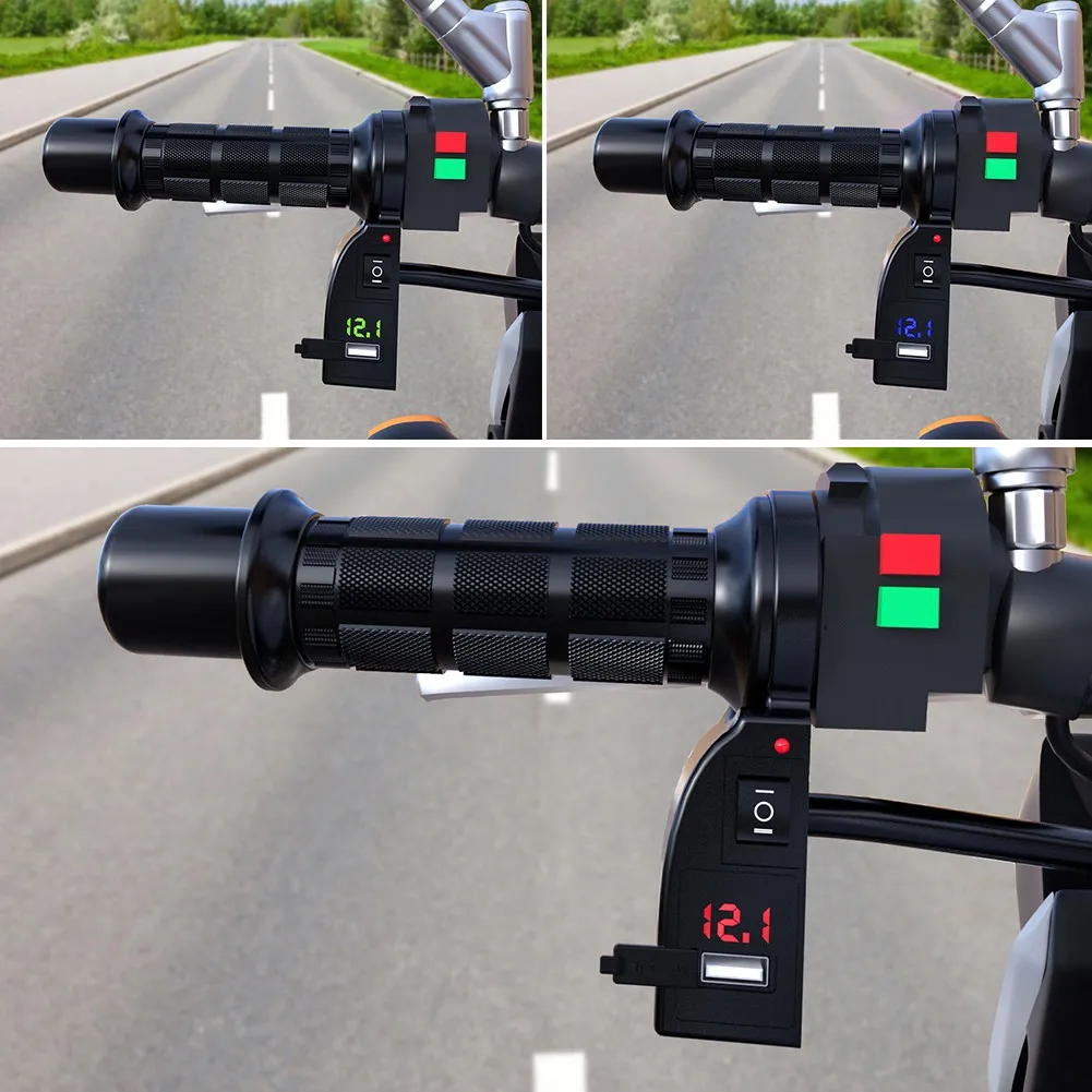 12V Motorcycle Electric Heater Modified With Switch Digital Display Adjustable Grip Cover High And Low Temperature
12V Motorcycle Electric Heater Modified With Switch Digital Display Adjustable Grip Cover High And Low Temperature