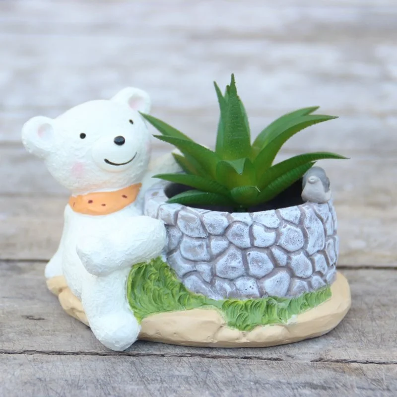 Lovely Cartoon Animals Flowerpots Resin Flower Pot Micro-landscape Succulent Plant Pot Home Garden Decoration Bonsai Planter
Lovely Cartoon Animals Flowerpots Resin Flower Pot Micro-landscape Succulent Plant Pot Home Garden Decoration Bonsai Planter