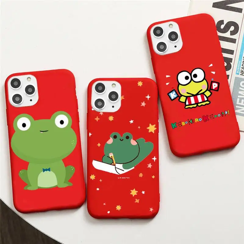 Cute Frog Phone Case For IPhone 6 6s 7 8 Plus X Xs Xr Xsmax 11 12 Pro Promax 12mini Candy Red Silicone Cover
Cute Frog Phone Case For IPhone 6 6s 7 8 Plus X Xs Xr Xsmax 11 12 Pro Promax 12mini Candy Red Silicone Cover