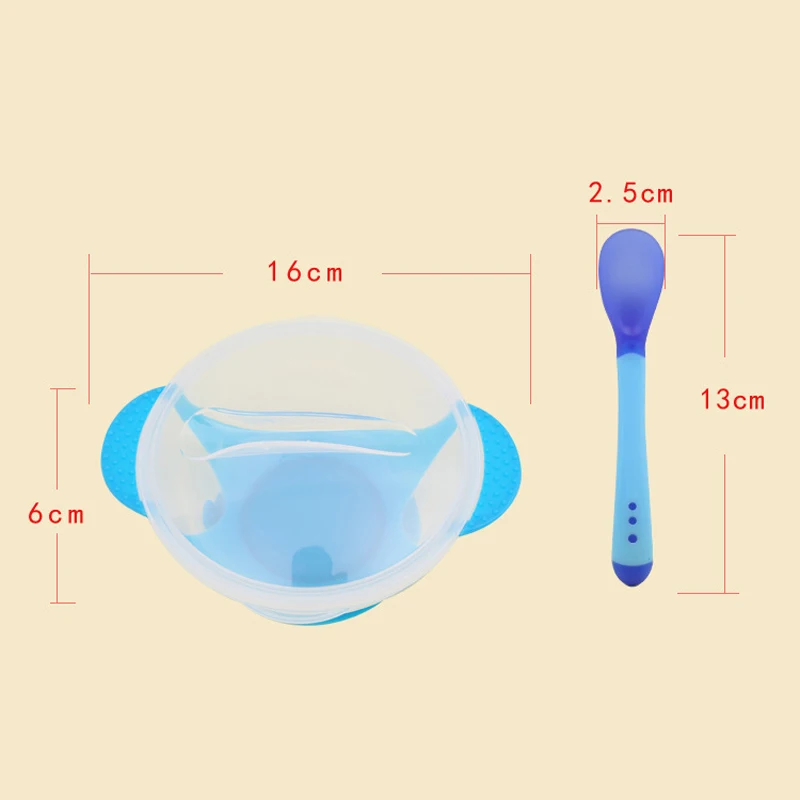 Baby Learning Dishes With Suction Cup Kids Safety Dinnerware Set Assist Bowl Temperature Sensing Spoon Tableware Training Bowl
Baby Learning Dishes With Suction Cup Kids Safety Dinnerware Set Assist Bowl Temperature Sensing Spoon Tableware Training Bowl