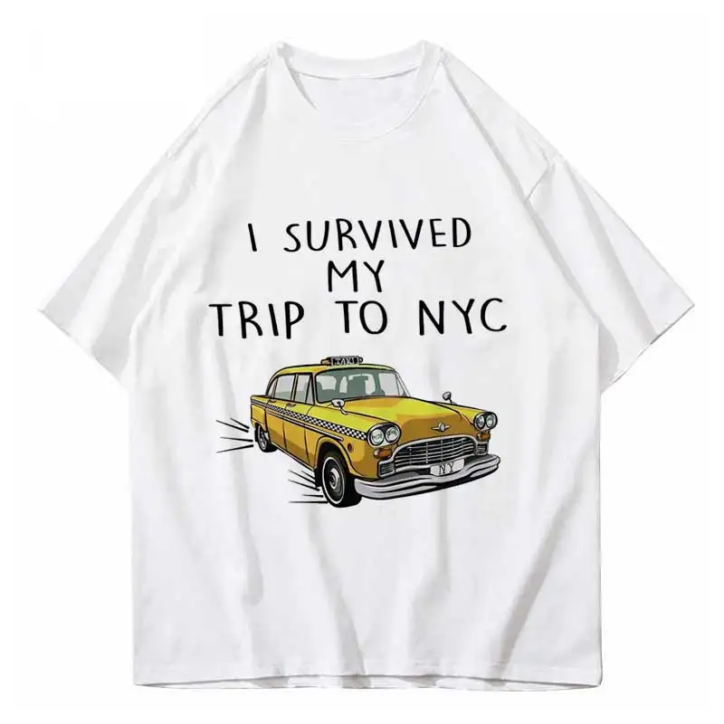 Oversize T Shirts I Survived My Trip To NYC Print T-shirt Hip Hop Loose Tees Tops Streetwear Cotton Men Clothing Drop Shipping
Oversize T Shirts I Survived My Trip To NYC Print T-shirt Hip Hop Loose Tees Tops Streetwear Cotton Men Clothing Drop Shipping