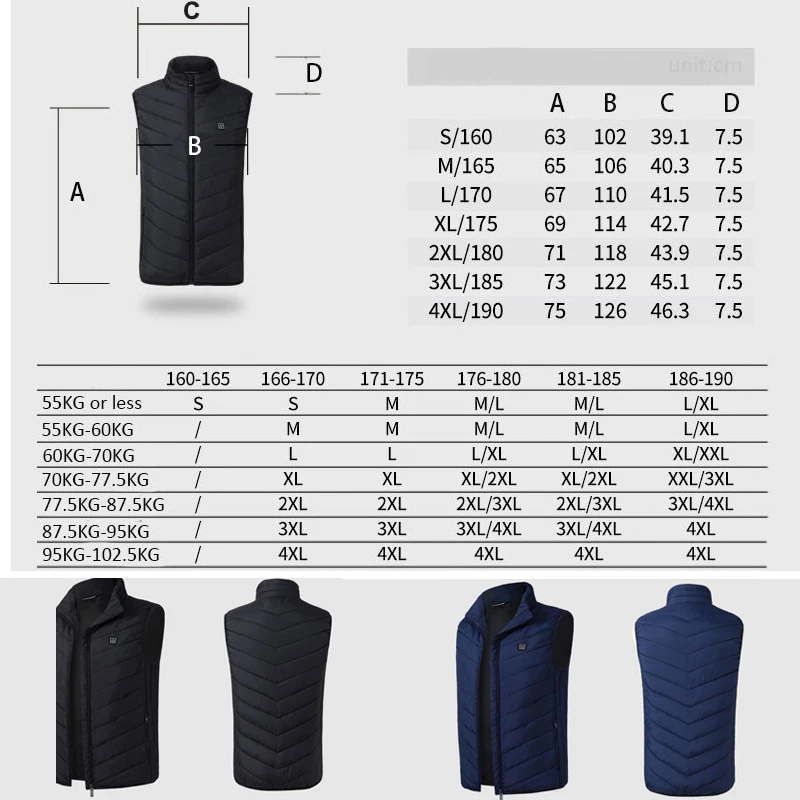 Men Outdoor USB Infrared Heating Vest Jacket Winter Flexible Electric Thermal Waistcoat For Sports Hiking Vest Gilet Chauffant
Men Outdoor USB Infrared Heating Vest Jacket Winter Flexible Electric Thermal Waistcoat For Sports Hiking Vest Gilet Chauffant