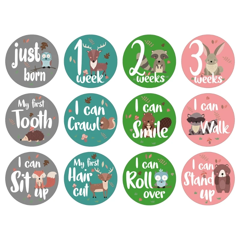 12Pcs Month Sticker Baby Photography Milestone Card Newborn Monthly Commemorative Stickers Props for Infant Growth Card D0AF
12Pcs Month Sticker Baby Photography Milestone Card Newborn Monthly Commemorative Stickers Props for Infant Growth Card D0AF