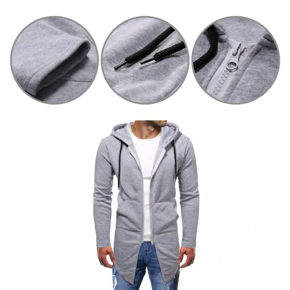 Arc Hem Fashion Hooded Solid Color Men Jacket Tracksuit Hoodie Coat Long Sleeve for Autumn Winter
Arc Hem Fashion Hooded Solid Color Men Jacket Tracksuit Hoodie Coat Long Sleeve for Autumn Winter
