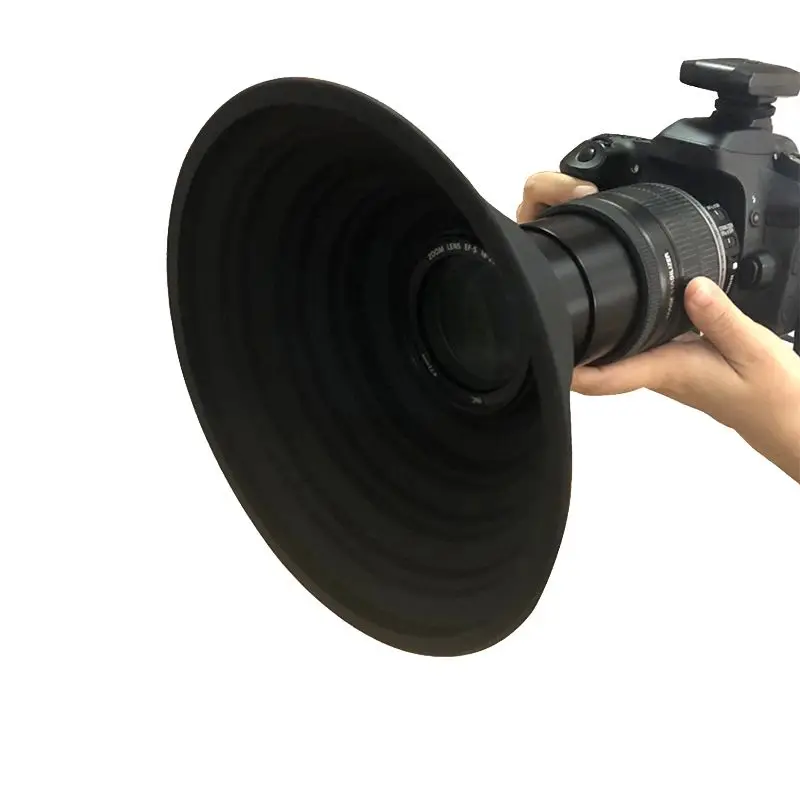 Легкая и портативная бленда объектива для камеры Nikon Canon SONY универсальная