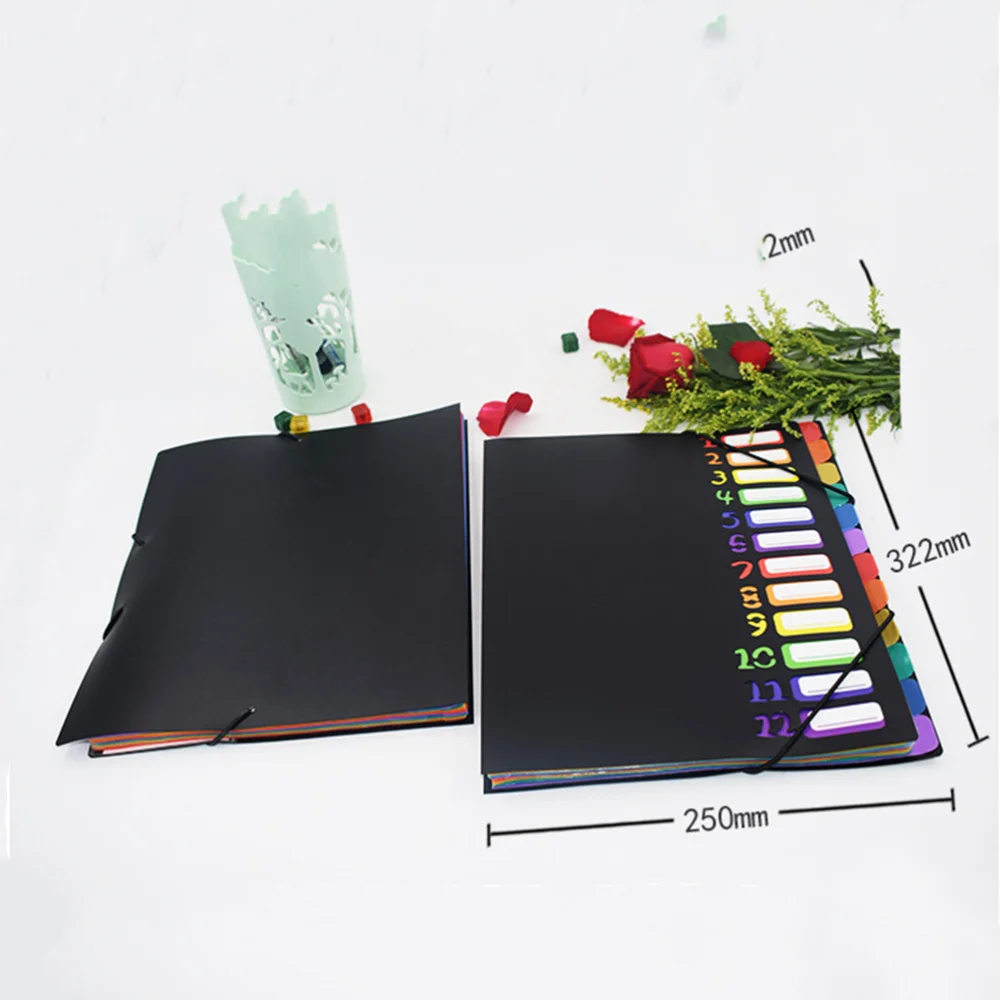 A4 12 Pages Multicolor Information Book Household Office Exam Students Papers Folder (Insert Bag Style) 
A4 12 Pages Multicolor Information Book Household Office Exam Students Papers Folder (Insert Bag Style)