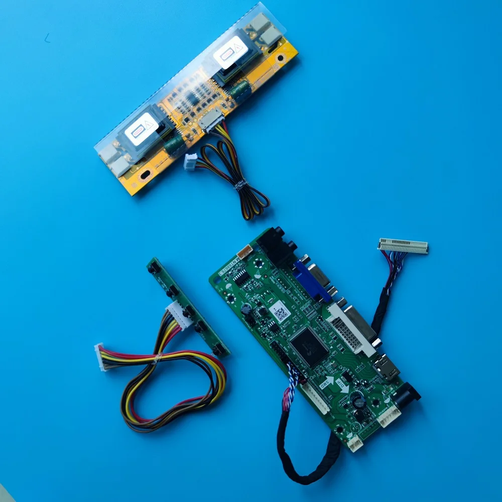 Комплект для Φ/TLG1/TLC2/TLC1/TLB4 1280x1024 плата контроллера DVI HDMI совместимый VGA LVDS 4 лампы