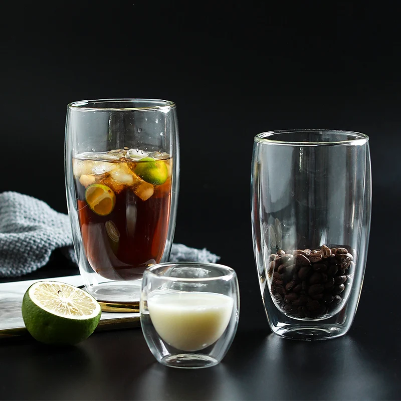 1Pc Double Wall Glass Cup Transparent Tea Coffee Mug Ice Beer Cup Heat Resistant Insulated Glass Cup Creative Mug For Milk Juice
1Pc Double Wall Glass Cup Transparent Tea Coffee Mug Ice Beer Cup Heat Resistant Insulated Glass Cup Creative Mug For Milk Juice