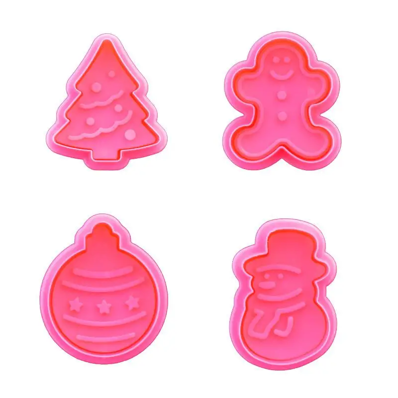 Christmas Cookie Cutter 4Pcs/Set Spring Die Biscuits Pastry Cutter 3D Cookie Cake Plunger Fondant Stamper Set Embossing Mold
Christmas Cookie Cutter 4Pcs/Set Spring Die Biscuits Pastry Cutter 3D Cookie Cake Plunger Fondant Stamper Set Embossing Mold