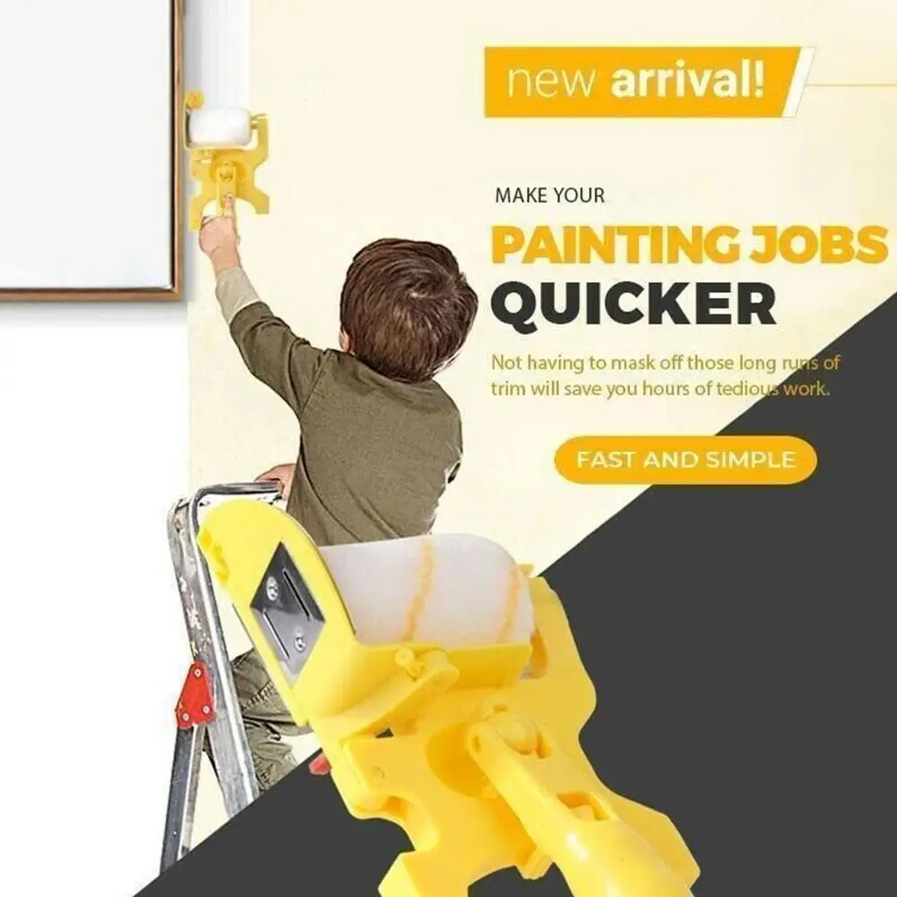 Trimming Roller Brush For Wall Multifunctional Roller Paint Brush Clean-Cut Paint Edger Wall Painting Tool Paint Roller Brush
Trimming Roller Brush For Wall Multifunctional Roller Paint Brush Clean-Cut Paint Edger Wall Painting Tool Paint Roller Brush
