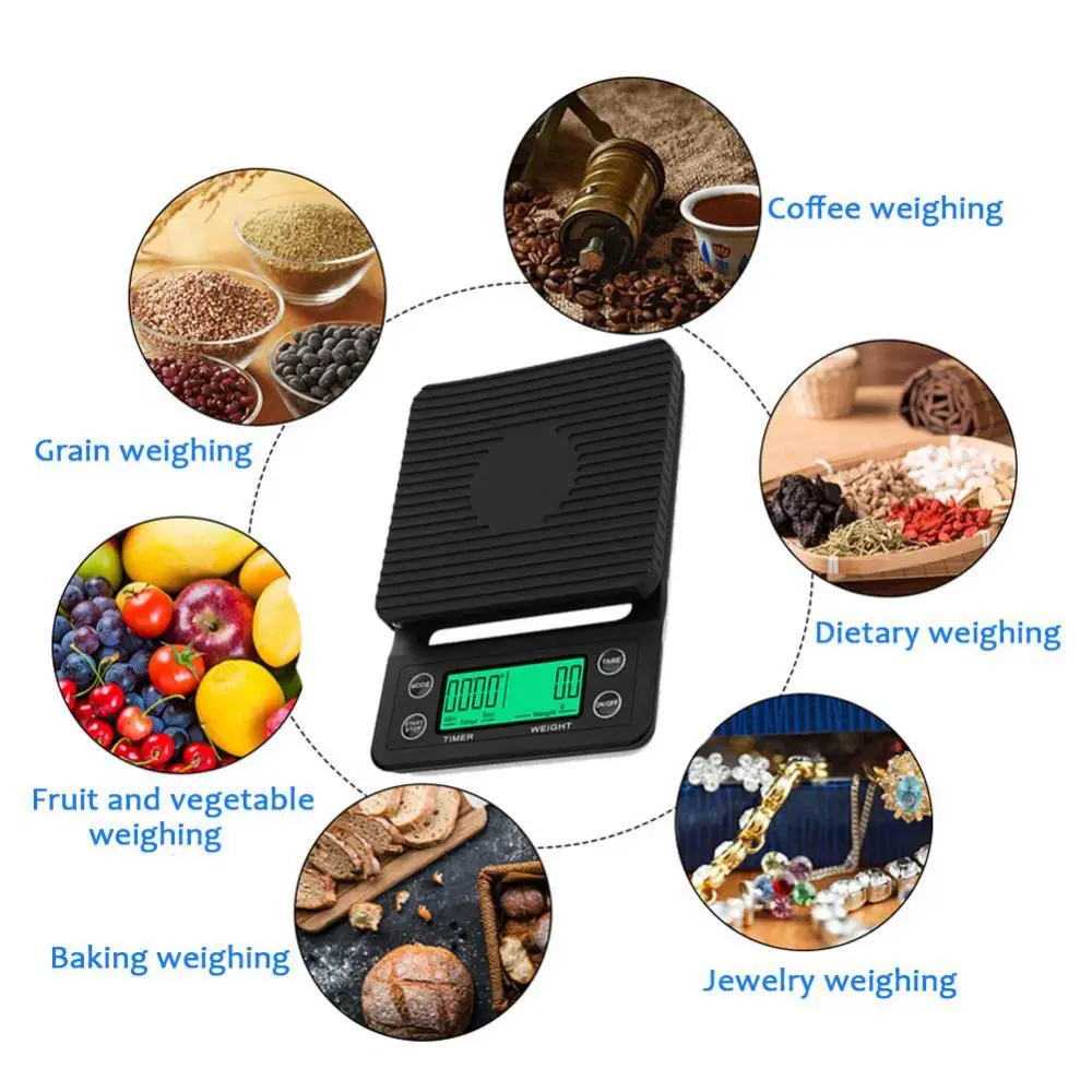 70% Dropshipping!!Digital Electronic Timing Coffee Scale High Precision Food Weighing Kitchen Tool
70% Dropshipping!!Digital Electronic Timing Coffee Scale High Precision Food Weighing Kitchen Tool