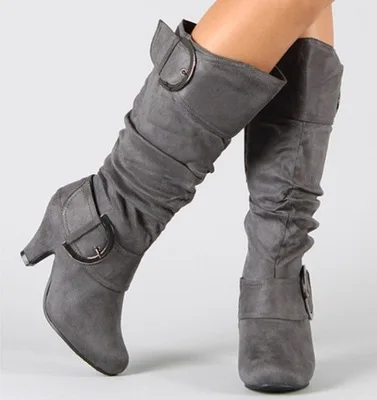 40-43 large short boots middle heel belt shoes popular buckle middle boots zipper women's shoes
40-43 large short boots middle heel belt shoes popular buckle middle boots zipper women's shoes