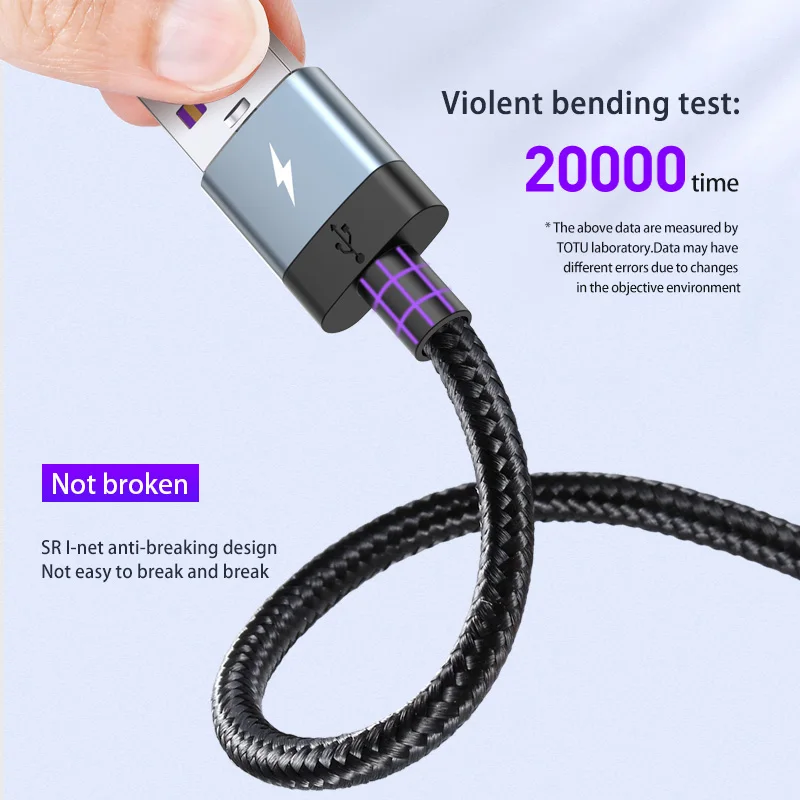TOTU 5A Type c USB Cable For Huawei P30 xiaomi mi 8 9 10 Pro A3 Samsung A51 S9 QC4.0 Fast Charging Phone Charger C Data Cord | Мобильные